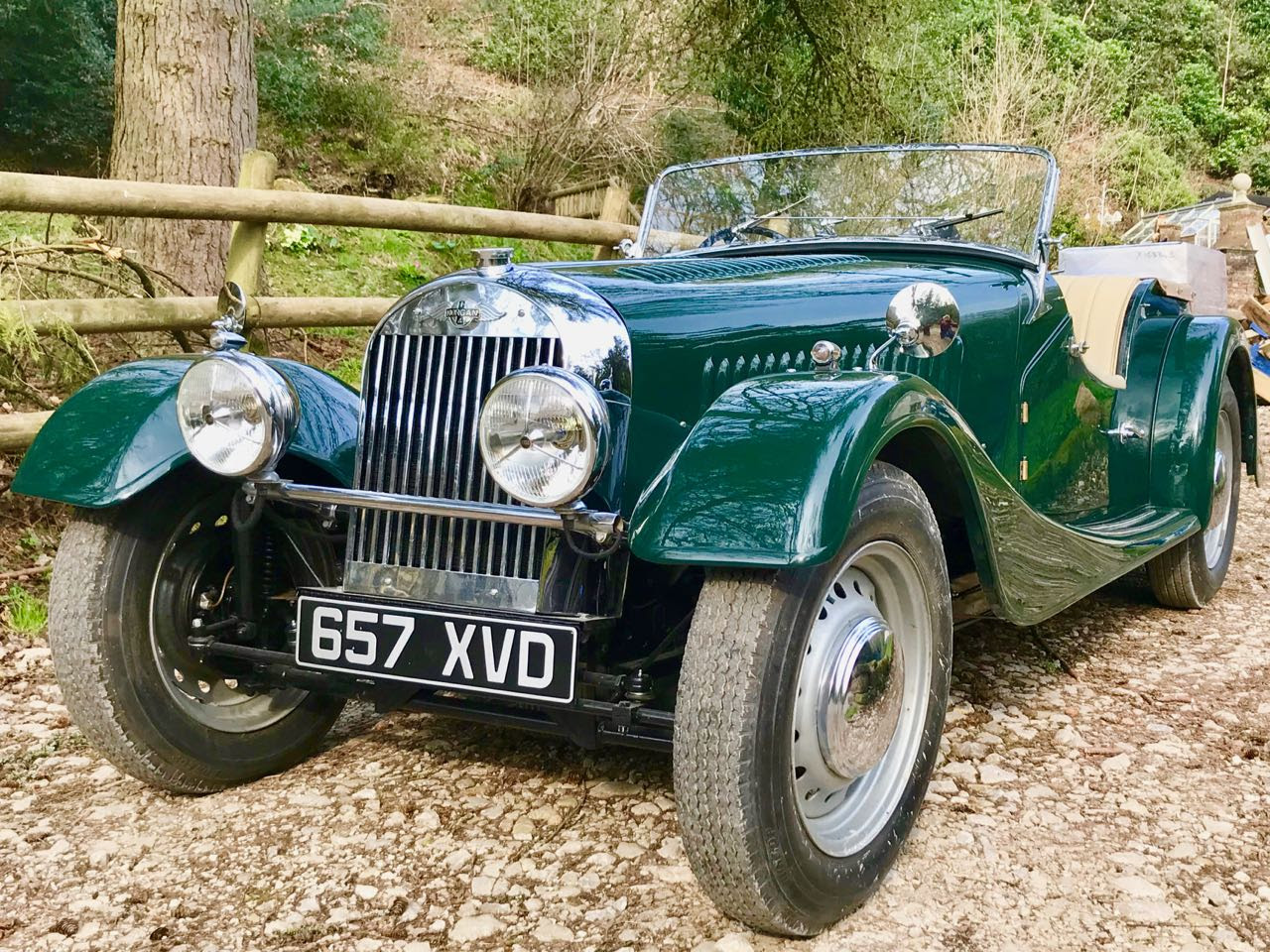 The MSCC loan car, a 1953 Plus 4 lent by Ambrose Langley-Poole